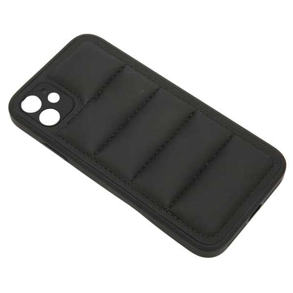 Svart Bomull Dun Stötsäker Slim iPhone 11 Skyddsfodral