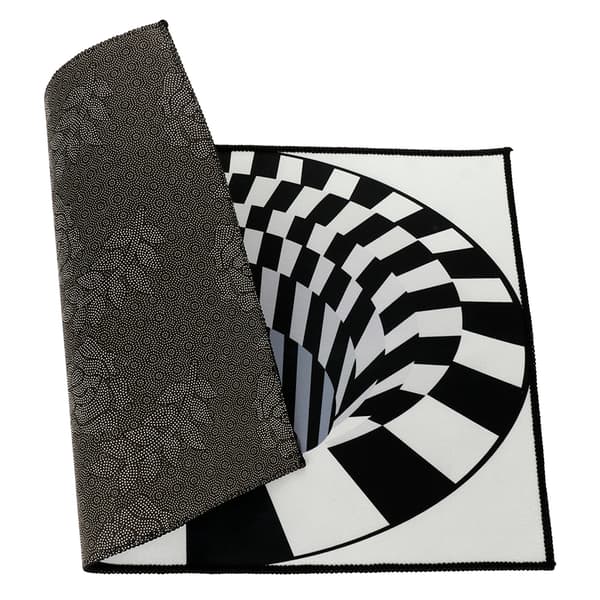 Moderne Ovalt 3D-printet Teppe 60x90cm