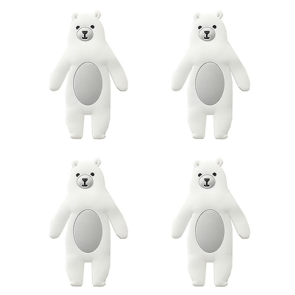Søde dekorative vægkroge dyreklæbende klæbekrog Genanvendelige vandtætte børnekroge bear