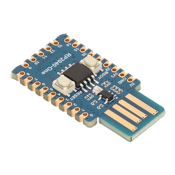 Raspberry Pi Pico Udvidelseskort med RP2040 Microcontroller Dual Core 4MB Flash USB A Han Port PCB