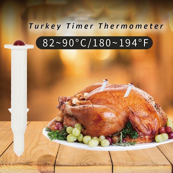 4 stk Tyrkia temperaturmålere Engangs Høy temperatur motstand Bærbar pop-up piknik Grill termometre Timere Kjøkkenutstyr
