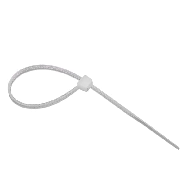 Hvide selvklæbende kabelbindere i plast - 3 x 100 mm (1000 stk)
