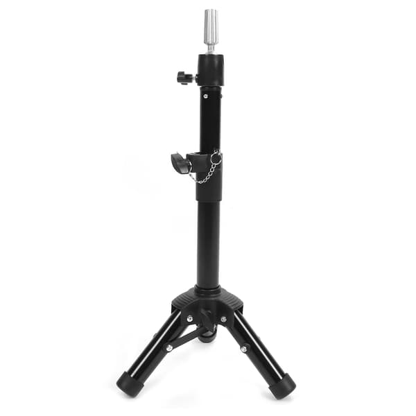Sammenleggbart parykkstativ Tripod Legering Mannekeng Hodeholder Justerbar