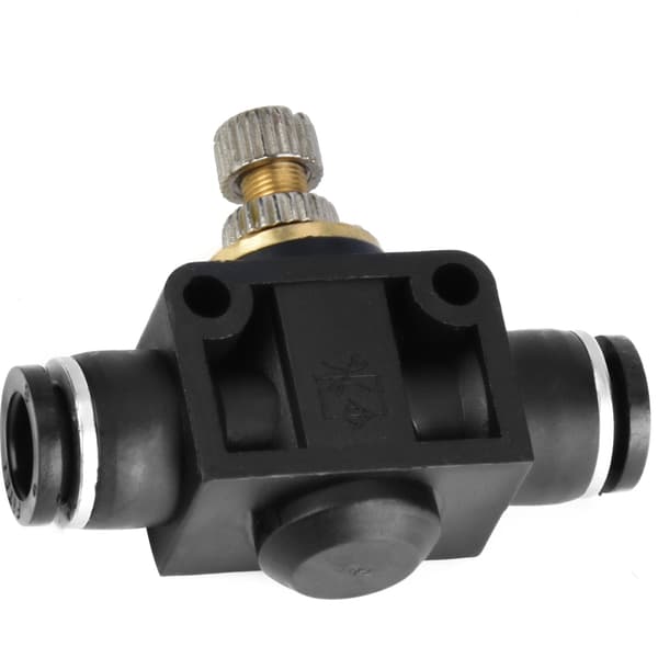 4mm 6mm 8mm T-formet pneumatisk luftstrømkontroller rørkobling reguleringsventil