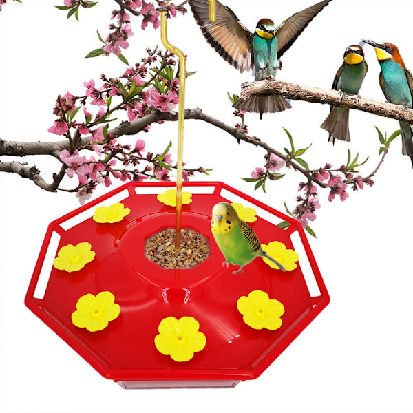 riippuva hummingbird syöttölaite 6 syöttöportilla