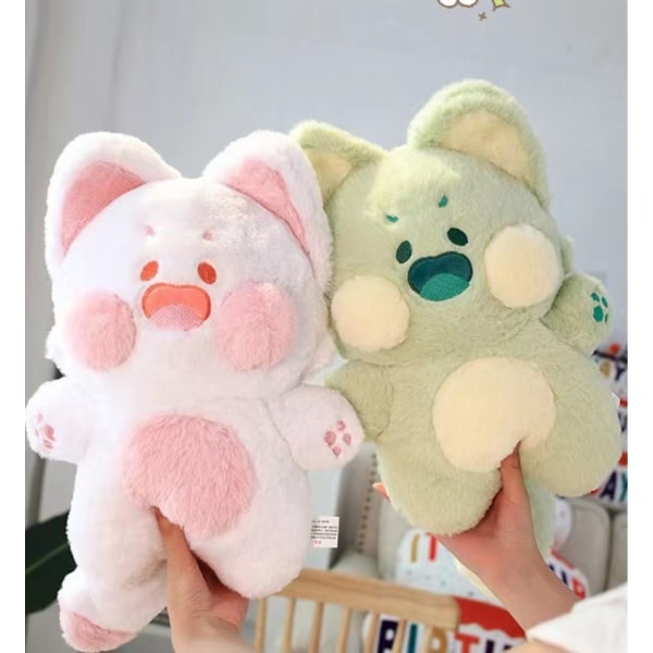 45 cm Dudu Meow Doodle Cat Pehmo Kitten Kawaii Toy Fluffy Green