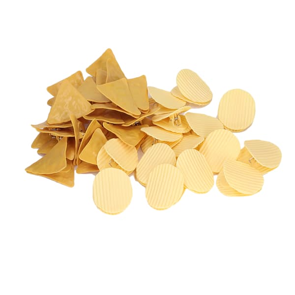30 stk søte chipsklips runde trekantede oppbevaringsklips for chips, snacks, forseglingsklips, syklips, kontorbillettklips