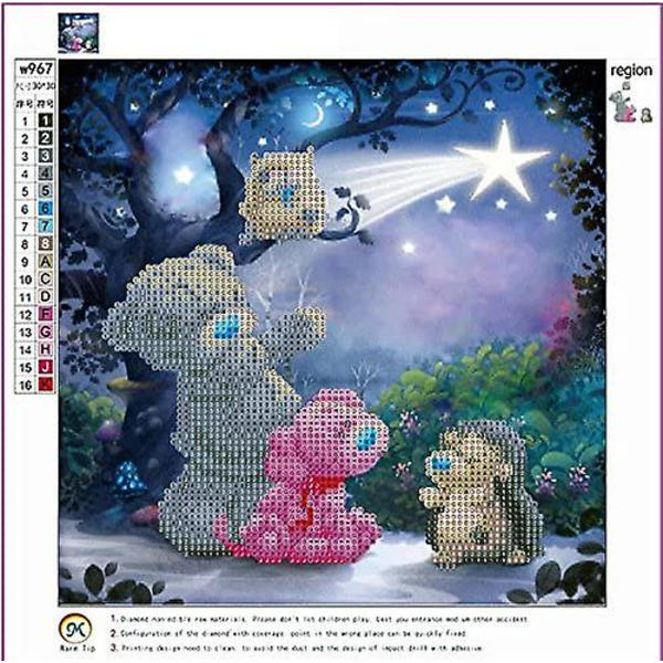5D diamantteckning tecknad Ragdoll