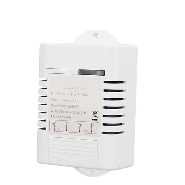 Smart Switch WiFi Stemmestyring Timing Real Time Feedback 85V til 260V AC
