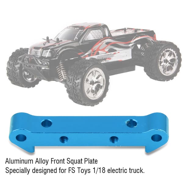Aluminiumslegering Bageste Squat Plade til FS 1 18 Elektrisk RC Truck Front Blå