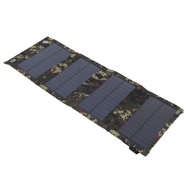 20W Sammenleggbart Solcellepanel Bærbar Lader Monokrystallinsk USB-utgang IP65 Vanntett