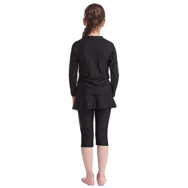 3-15 år flickor simdräkter Islamiska badkläder Burkini 3-4 Years