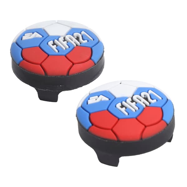 PS4 PS5 Controller Udskiftning Rocker Caps Cover Fodbold Blå 1 Par