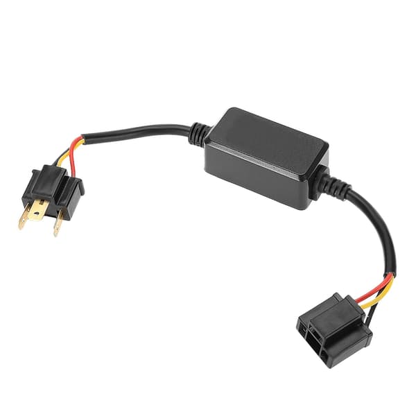 2 stk. bil LED-frontlysdekoder Anti-interferens feilfjerner filter radio lyd
