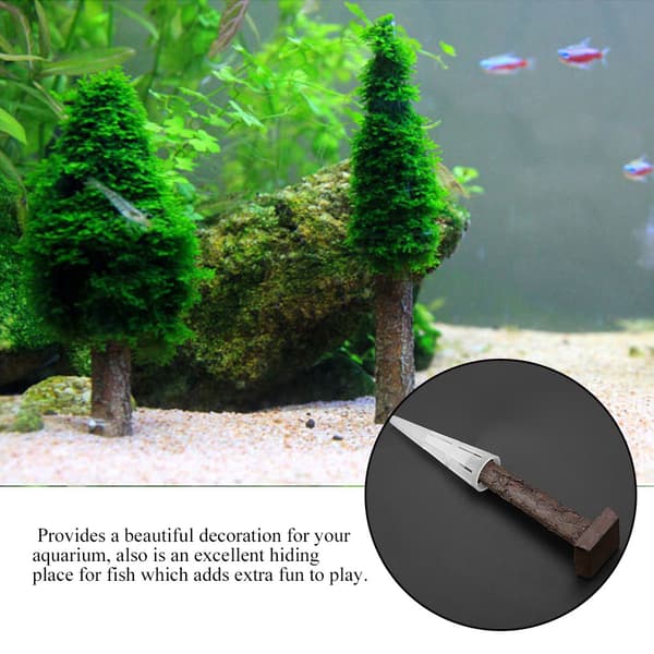 Moss Julgran Akvarium Fisk Tank Vattenväxt Dekor
