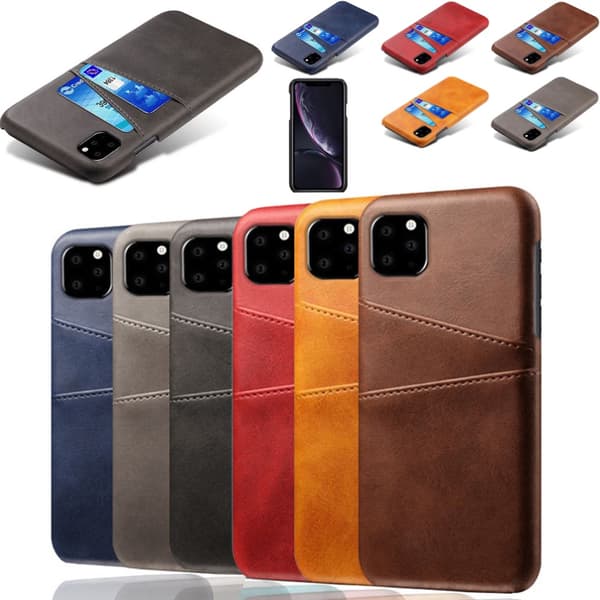 iPhone 11 deksel kortholder - Lys brun / beige Light brown / beige Iphone 11