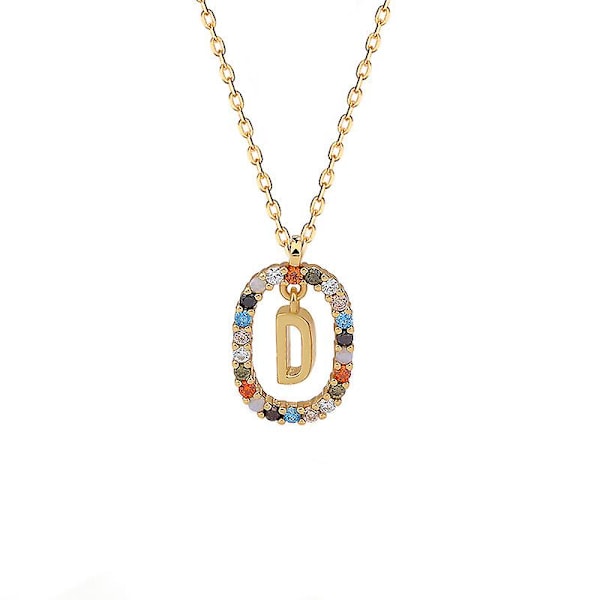 Halsband Brev Färgglada tjejer&#39; Modesmycken Ac2844 D