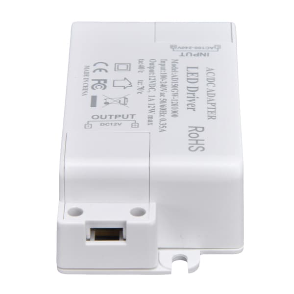 LED Drivtransformator AC100 240V 0.35A DC12V 1A 12W för G4 MR11 MR16