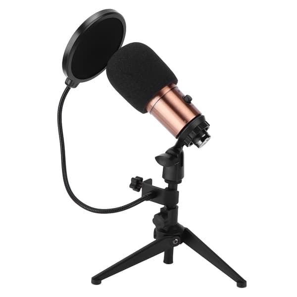 USB Kondensatormikrofon Kit Stativ Live Sändningsinspelningsutrustning