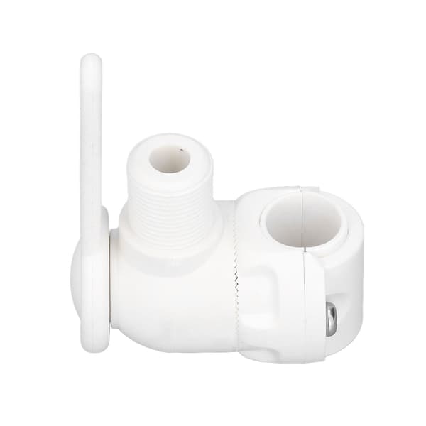 Marine VHF Antenne Ratchet Montering Base Justerbar ABS Rør Rail Dæk Montering Tilbehør Hvid