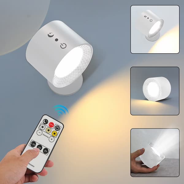 Touch Remote Magnetisk Vägglampa Spotlight - Regular Vit