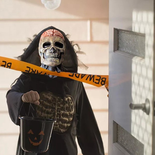 Halloween skalle mask biokemisk huvudbonad rekvisita rollspel Red