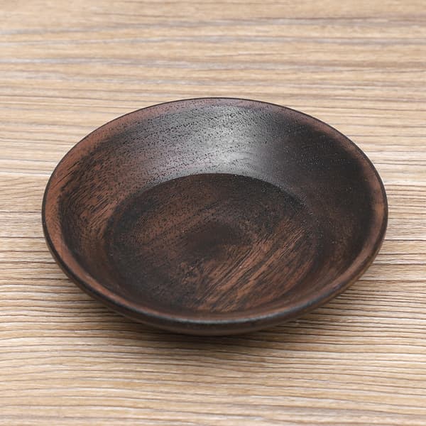 Mørk Tre Rund Fruktskål 7.5cm