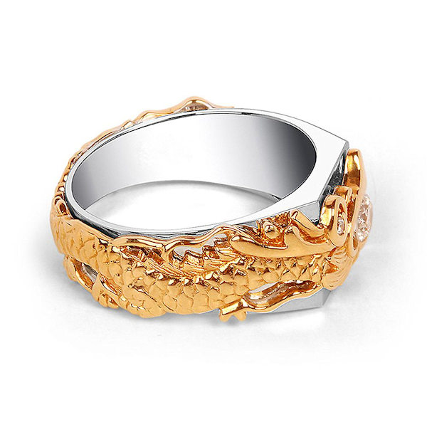 Menn Kvinner Shiny Rhinestone Ring Mote Drage Shape Band Smykker Party US 8