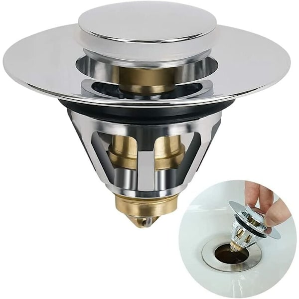 Rebound drænprop SKU06044 vask afløb rebound kerne push type fint kobber si prop,