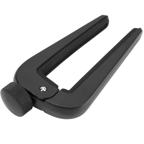 Zinklegering Akustisk Gitarr Capo Professionell Justerbar Silikonklämma för Bas Ukulele Violin Svart