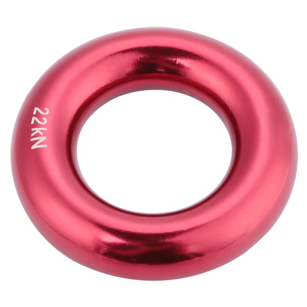 Röd Aluminium Rappel Klätterring Perfekt Spänning Legering O-ring