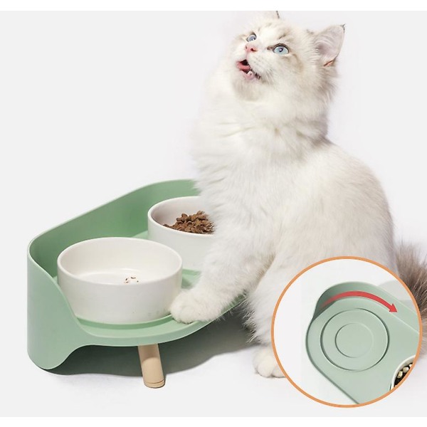 Pet Keramisk kattskål White