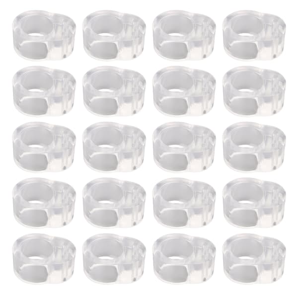20 st dörrhandtagsbuffert PVC antikollision transparent dörrhandtagsstötfångare för sovrum
