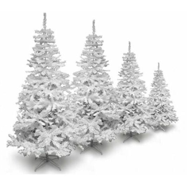 Konstgjord julgran, PVC-plast Vit julgran, 2st 60cm LYCXAMES