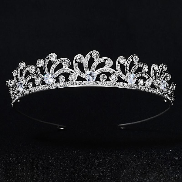 Brudekrone Hodeplagg Luksus Legering Rhinestones Innlagt pannebånd For Kvinnelig Bryllup Bursdag Hår