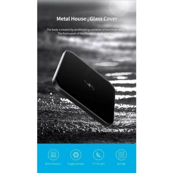 Trådløs lader, 15w Qi-sertifisert hurtiglader kompatibel for iPhone 13/13 Pro12/12 Pro/11/11 Pro Max/XS Max/XR/XS/X/8/
