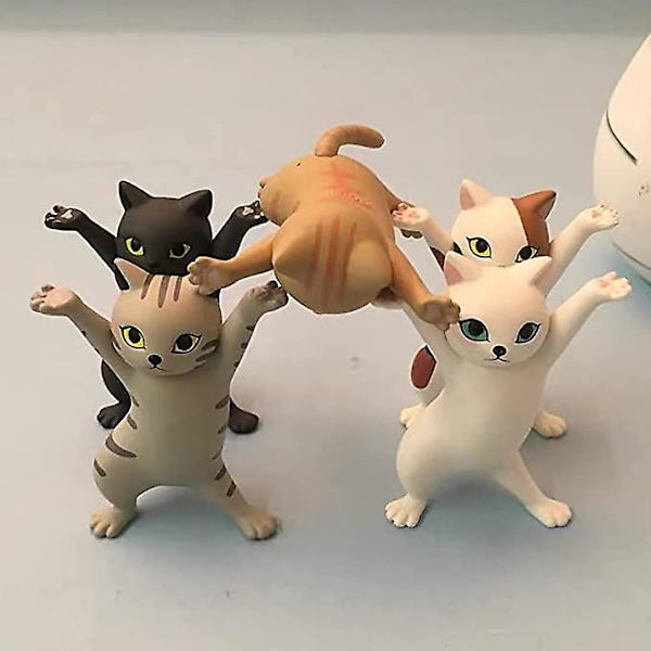 5 stykker Dancing Cat Pen Holder Funny Doll