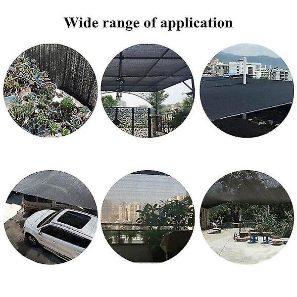 2x2m Sort 12 Pin Tykt Anti Uv Hdpe Shading Net