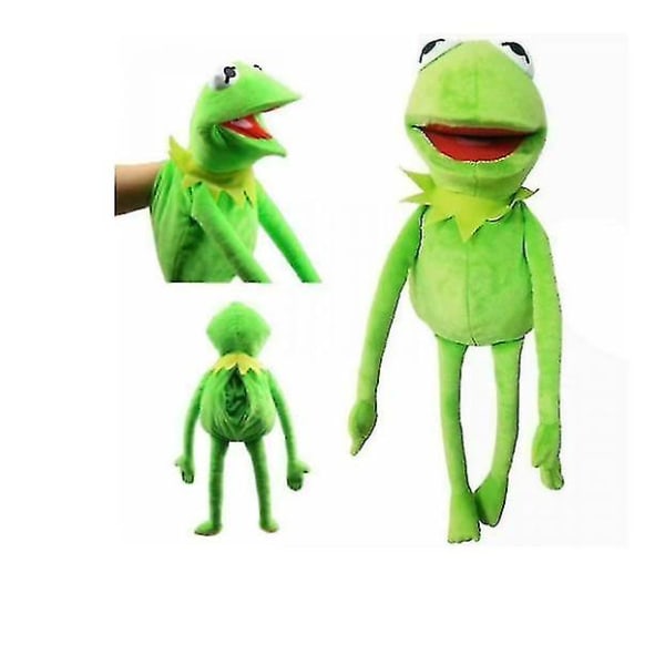23&quot; Kermit The Frog Hand Puppet Kid Xmas Gift Pehmeä pehmonukke joululelut A