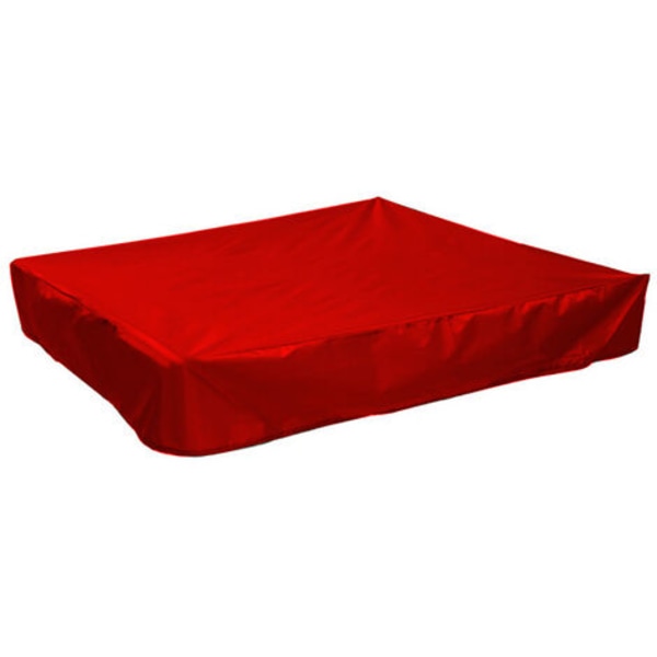 Puutarha vedenpitävä cover - neliönmuotoinen aurinkovarjo - hiekanpitävä cover (punainen) 120 * 120 * 20 cm