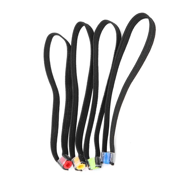4 stk. Elastisk stoff Lett Fiske Tippet Spole Ring Wire Loop Tackle Tilbehør