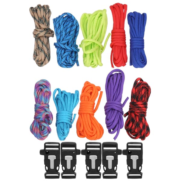10st 3M 9.8FT Utomhus Camping Paracord Kraftigt Flätat Rep