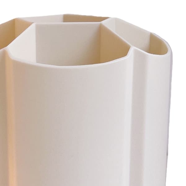 Beige Plast Pennställ Multi Fack Hög Kapacitet Skrivbordsförvaringslåda för Flickor