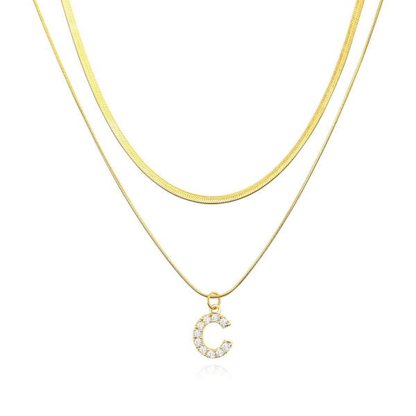 Halsband Letter Double Layer Girls&#39; Modesmycken Ac2873 G