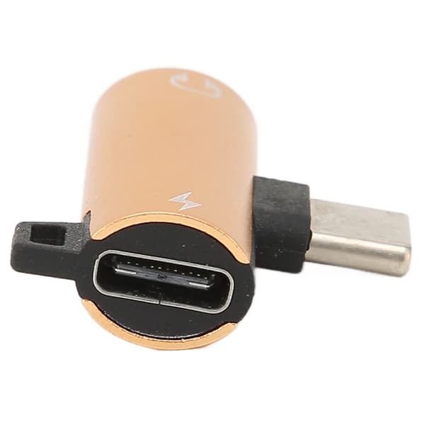 Type C til 3,5 mm hodetelefonadapterlader 2 i 1 Jack HIFI-lyd med PD hurtiglading gull