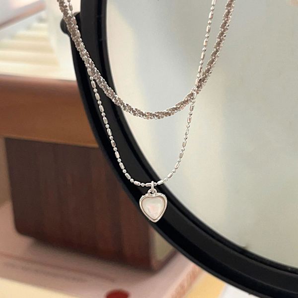 Kaulakoru 925 hopeakorut Heart Stud muotikorut Ac8045 C181