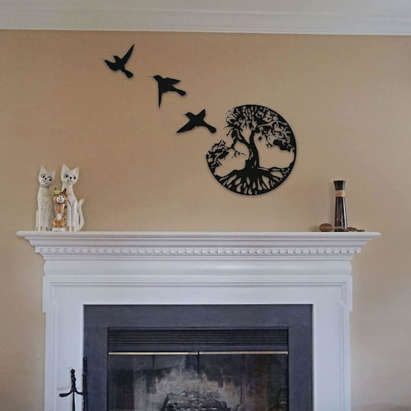 Metal Vegg Art, Tree Of Life Art, Metal Tree Family Sign, Veggdekor, Home Decor