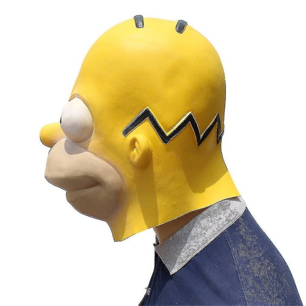 Juhlanaamio Simpson Halloween Latex Mask Film Party Costume Props