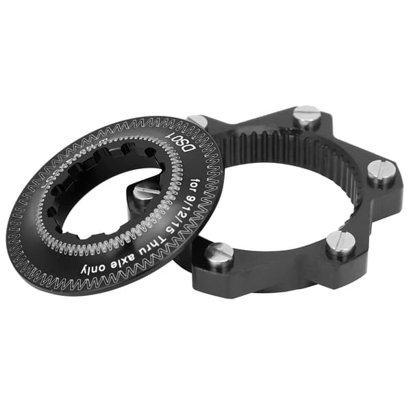 Cykelbremse Center Lock til 6 Bolt Skive Rotor Adapter Sæt Aluminium Legering Sort