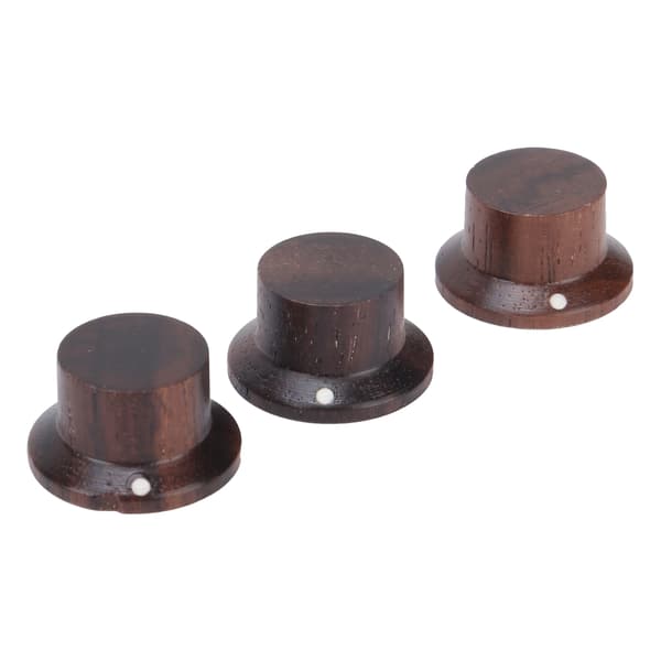 3 st Rosenträ Dome Lock Elgitarr Rattar GD414 Bas Ton Volymjusterare
